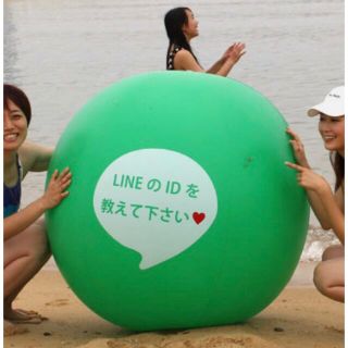 ビーチボール　LINE ジャンボな100cm(マリン/スイミング)