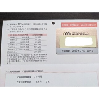 三越伊勢丹　優待カード(ショッピング)