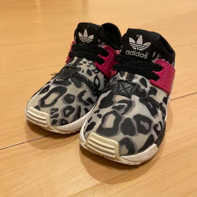 adidas(アディダス)のadidas 子ども靴　ヒョウ柄 キッズ/ベビー/マタニティのベビー靴/シューズ(~14cm)(スニーカー)の商品写真