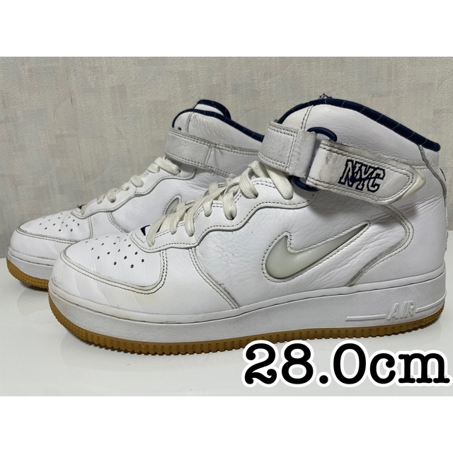 NIKE(ナイキ)のNIKE Air Force 1 Mid NYC White 28cm メンズの靴/シューズ(スニーカー)の商品写真