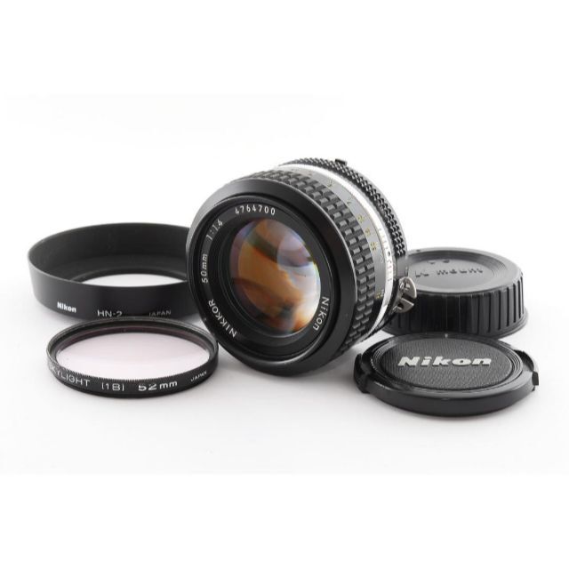 超美品　ニコン NIKKOR AI 50mm f1.4 防湿庫管理 　A370