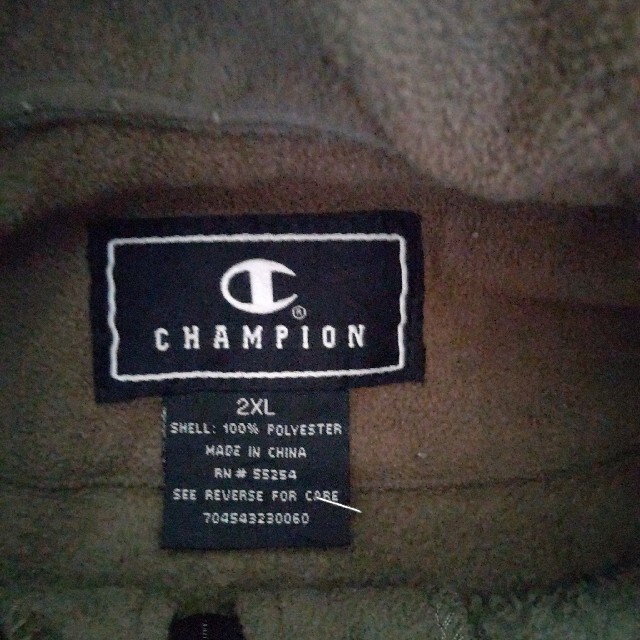 Champion(チャンピオン)の大きいサイズ アメリカ古着 チャンピオン フリースハーフジップ 2XL メンズのトップス(その他)の商品写真