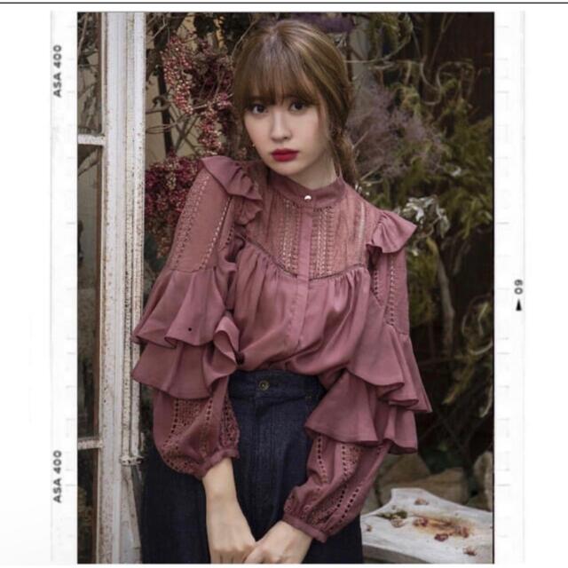 herlipto♡Puffed Sleeve Lace Blouse