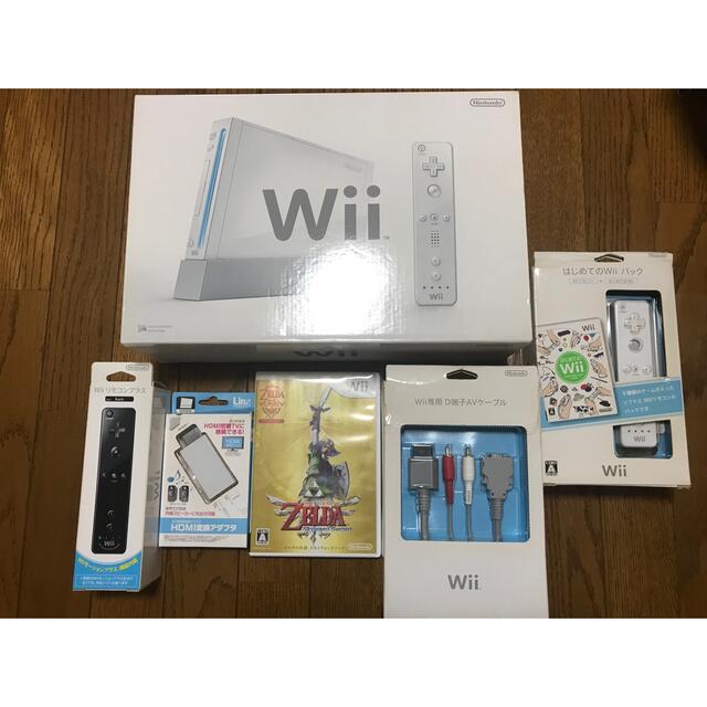 Wii本体+ゼルダの伝説+はじめてのWiiパック+Wiiリモコンプラス　他