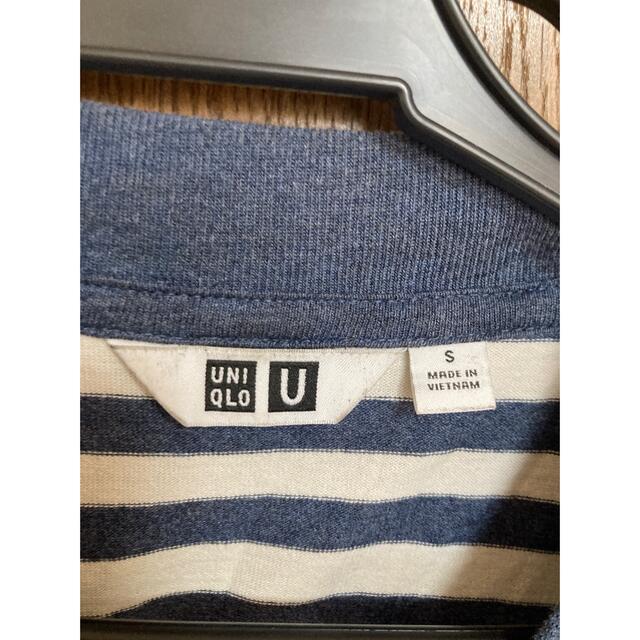 UNIQLO(ユニクロ)の【まとめ割引可❗️】ユニクロ　ボーダークルーネックT 半袖 メンズのトップス(Tシャツ/カットソー(半袖/袖なし))の商品写真