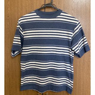 ユニクロ(UNIQLO)の【まとめ割引可❗️】ユニクロ　ボーダークルーネックT 半袖(Tシャツ/カットソー(半袖/袖なし))