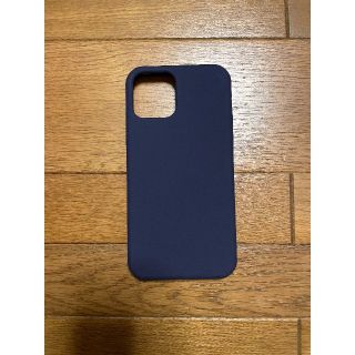 Premium Styleシリコンカバー iPhone12/Pro対応 ネイビー(iPhoneケース)