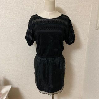 ジルスチュアート(JILLSTUART)の新品JILL STUART 黒ワンピース(ひざ丈ワンピース)