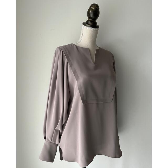 アドーア グレージュ ジョーゼットブラウス 【値下げ】 4320円引き www