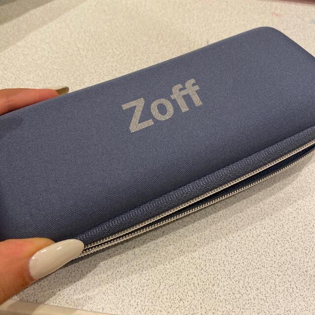 Zoff(ゾフ)のZoff 眼鏡 シンプル 黒 ブラック ケース付き レンズ付き めがね メガネ レディースのファッション小物(サングラス/メガネ)の商品写真