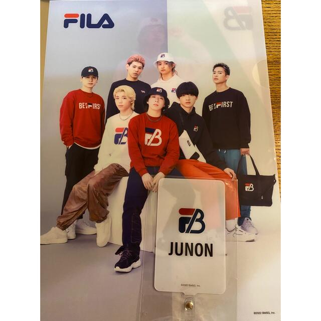 FILA × BE:FIRST クリアファイル フォンタブ　JUNON ジュノン