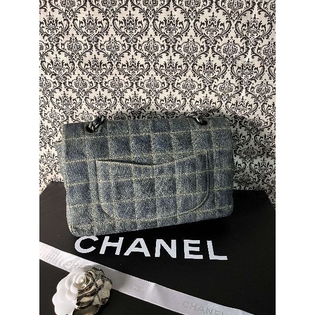 CHANELデニム Wチェーン♡ショルダ