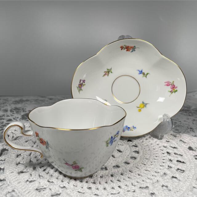 MEISSEN(マイセン)の【１級品】マイセンMeissen 木瓜型 散らし小花C&S(A) 1客 インテリア/住まい/日用品のキッチン/食器(グラス/カップ)の商品写真