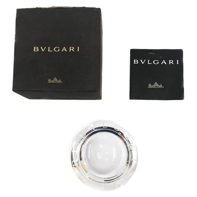 〇〇BVLGARI ブルガリ 灰皿 ROSENTHAL ローゼンタール クリスタル アッシュトレイ