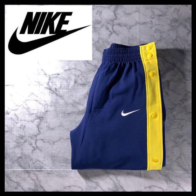 90s OLDNIKE ナイキ 銀タグ トラックパンツ ジャージ スナップボタン