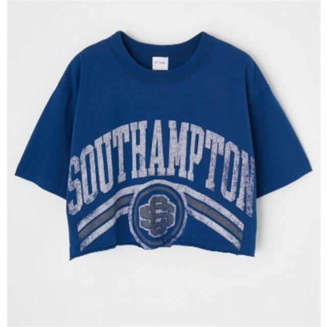 moussy(マウジー)のmoussy  SOUTHAMPTON CROP Tシャツ レディースのトップス(Tシャツ(半袖/袖なし))の商品写真