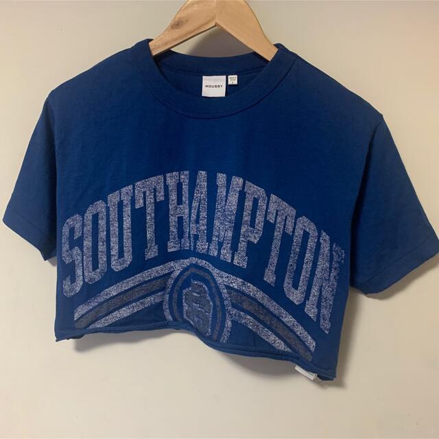 moussy(マウジー)のmoussy  SOUTHAMPTON CROP Tシャツ レディースのトップス(Tシャツ(半袖/袖なし))の商品写真