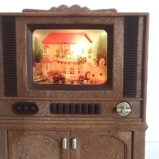 エポックシャ(EPOCH)のフィルムC シルバニアファミリー リビングテレビ テレビ 付属品 中古 おもちゃ(キャラクターグッズ)