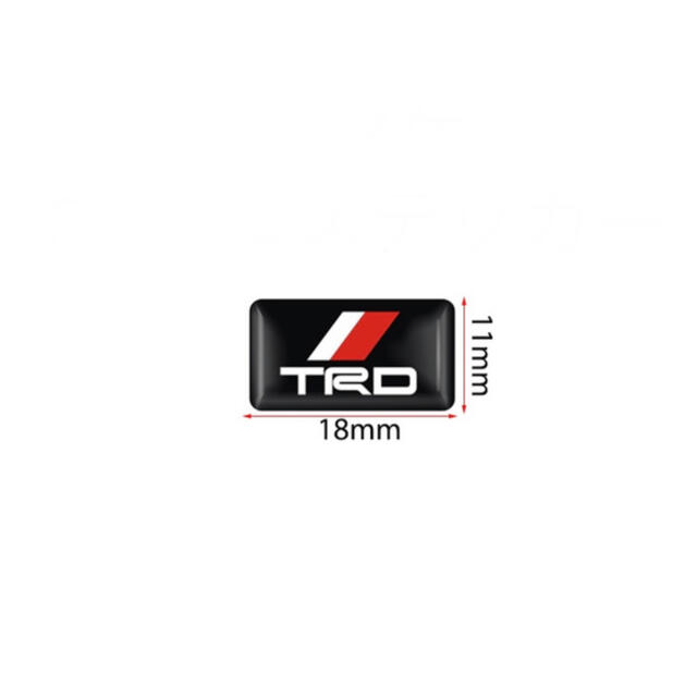 匿名配送【レッド】TRD エアー バルブキャップ 4個 & ステッカー 4個 自動車/バイクの自動車(車外アクセサリ)の商品写真