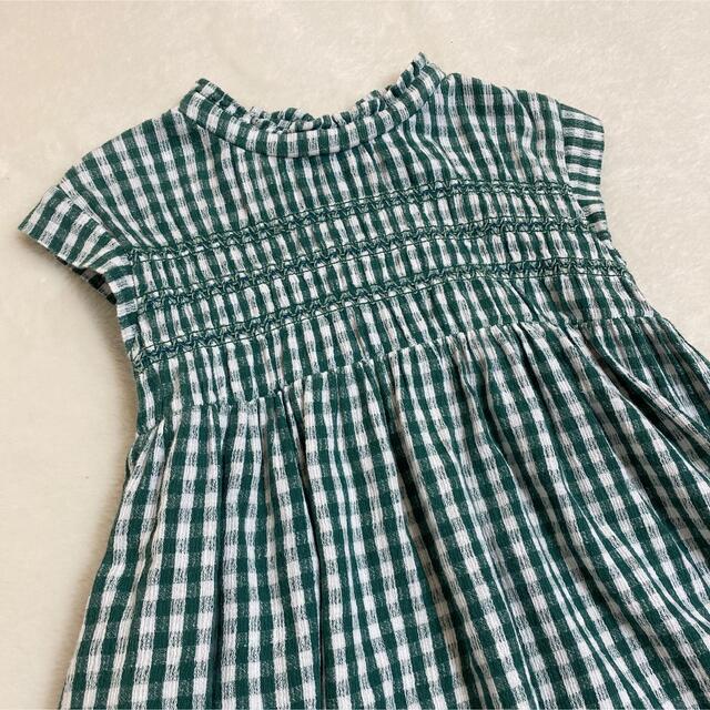 F.O.KIDS(エフオーキッズ)のアプレレクール　apreslescours 　ワンピース　チェック柄　100cm キッズ/ベビー/マタニティのキッズ服女の子用(90cm~)(ワンピース)の商品写真