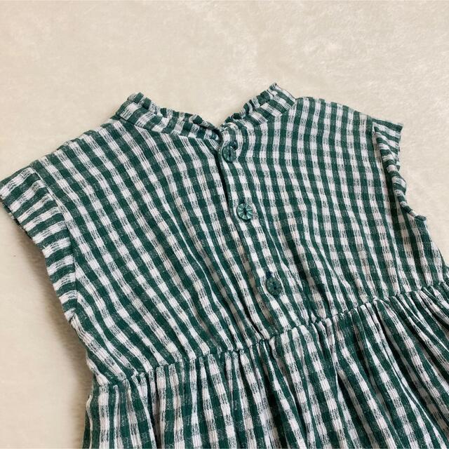 F.O.KIDS(エフオーキッズ)のアプレレクール　apreslescours 　ワンピース　チェック柄　100cm キッズ/ベビー/マタニティのキッズ服女の子用(90cm~)(ワンピース)の商品写真