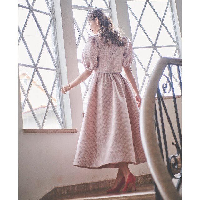 Her lip to - stina closet classic tweed skirtの通販 by am's shop