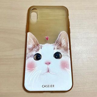 iphoneX  iphoneXS  スマホケース 猫(iPhoneケース)