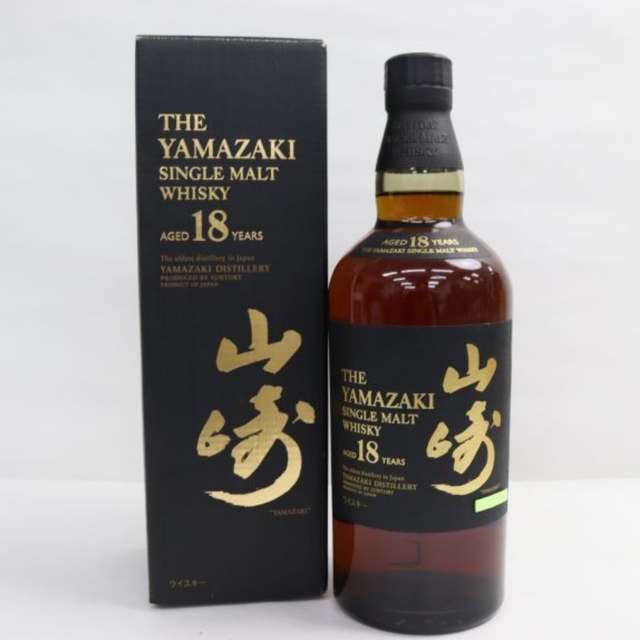 サントリー(サントリー)の【本物新品未開封】山崎　18年　8本 食品/飲料/酒の酒(ウイスキー)の商品写真