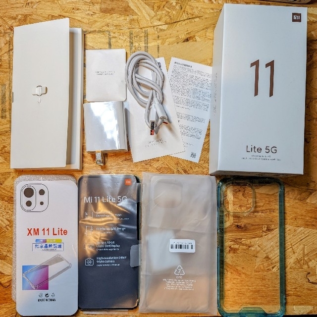 XiaomiMi 11 Lite 5G SIMフリー [ミントグリーン]スマートフォン/携帯電話