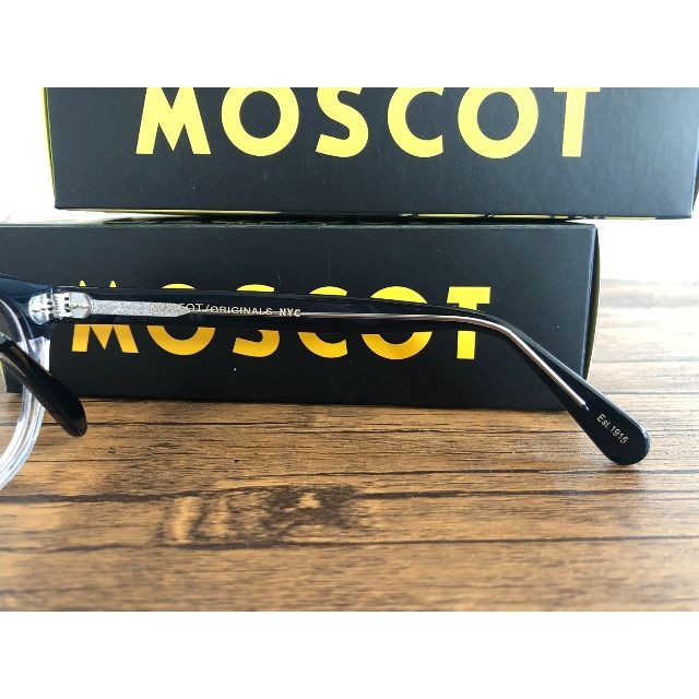 MOSCOT LEMTOSH 46 BLACK/CRYSTAL レンズ付き 3