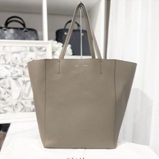 セリーヌ(celine)の美品☆　セリーヌ　トートバッグ　カバ　ファントム　レザー　グレージュ(トートバッグ)