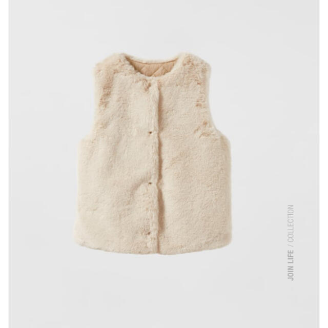 レディース】 ZARA - 新品未使用品 ZARA フェイクファーベスト 164cmの