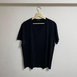 ラッドミュージシャン(LAD MUSICIAN)のLAD MUSICIAN カットソー uネック 黒 Tシャツ(Tシャツ/カットソー(半袖/袖なし))