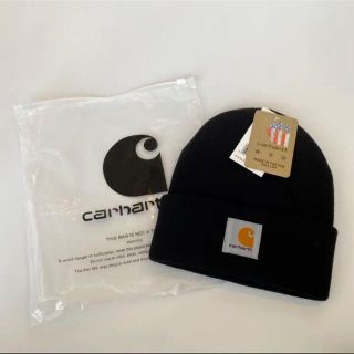 カーハート(carhartt)の【新品】carhartt カーハート ニット帽 ニットキャップ ブラック 黒(ニット帽/ビーニー)