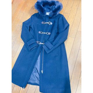 【美品】ミッシュマッシュ♡フード付きロングビットコート