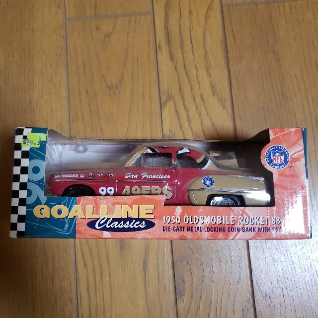 某メーカー 野球 ゴールラインクラシックス SF 49ERS 車 貯金箱 フィギュア スポーツ