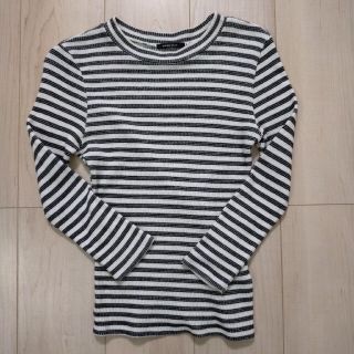 ローズバッド(ROSE BUD)の●美品●ROSE BUD ボーダーカットソー コットン100(カットソー(長袖/七分))