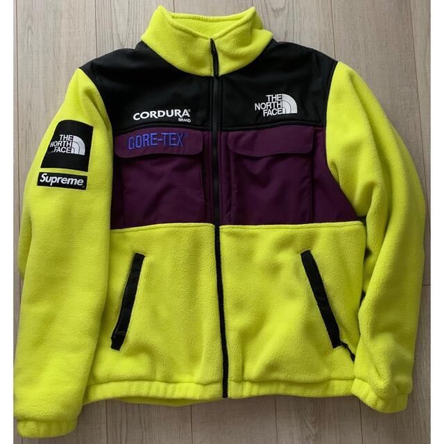 Supreme × The NorthFace FleeceフリースM イエロー