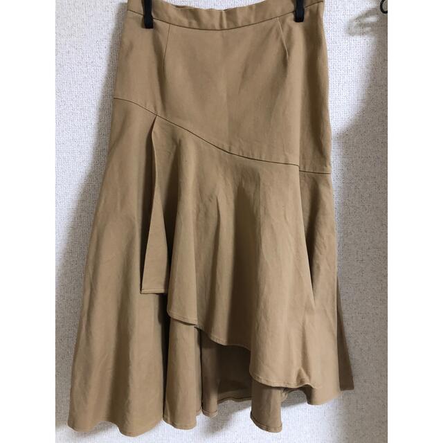 MERCURYDUO(マーキュリーデュオ)のmercuryduo ベージュ　スカート レディースのスカート(ロングスカート)の商品写真