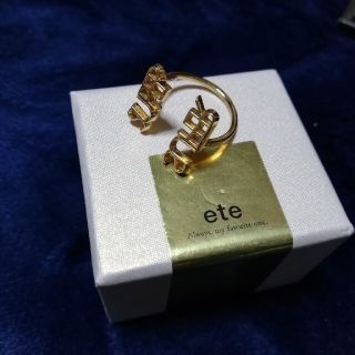 エテ(ete)のsale♡ete ♡レタードリングsuper (リング(指輪))