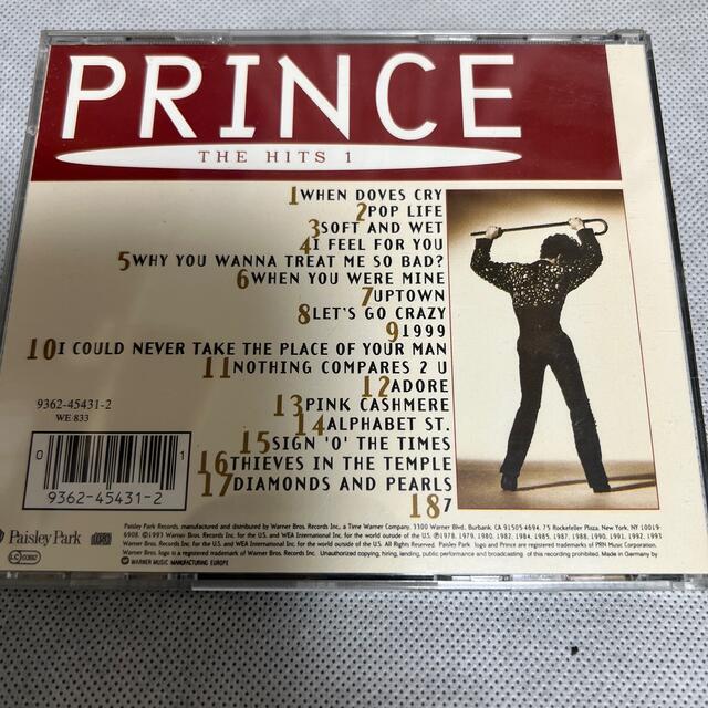 【中古】The Hits 1/Prince-UK盤 CD エンタメ/ホビーのCD(R&B/ソウル)の商品写真