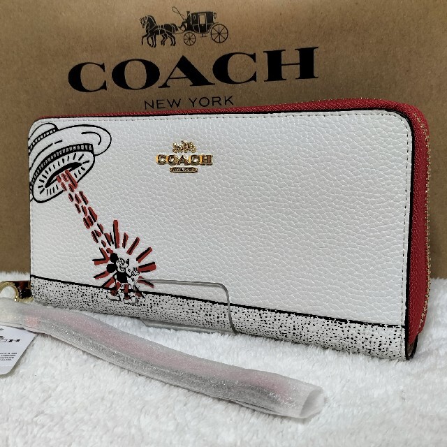 coach コーチ 長財布 Disney ディズニー ミッキー キースヘリング