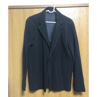 イッセイミヤケ(ISSEY MIYAKE)のサイズ1オムプリッセブラックジャケットhomme plisse(テーラードジャケット)