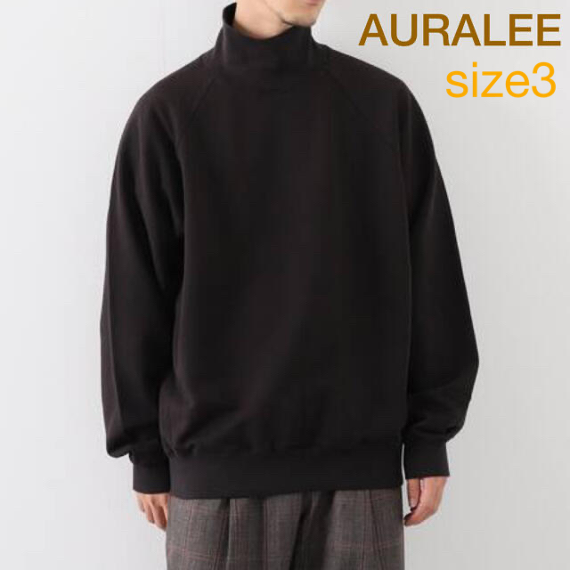 21AW AURALEE SUPERSOFTHEAVY モックネック スウェット - スウェット