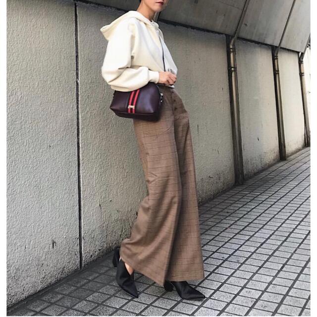 moussy(マウジー)のmoussy （マウジー） HI WAIST CHECK ワイドパンツ レディースのパンツ(カジュアルパンツ)の商品写真