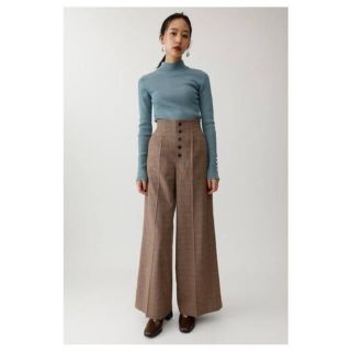 マウジー(moussy)のmoussy （マウジー） HI WAIST CHECK ワイドパンツ(カジュアルパンツ)