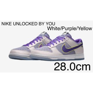 ナイキ(NIKE)のNIKE UNLOCKED BY YOU White/Purple/Yellow(スニーカー)