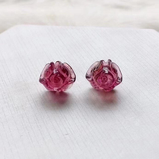 正規 【高級】トルマリン 11.3*5.2mm k18 ピアス ピアス