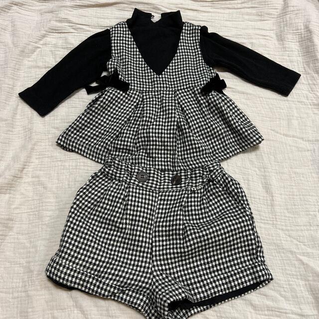 petit main(プティマイン)のpetitmain セットアップ キッズ/ベビー/マタニティのベビー服(~85cm)(ワンピース)の商品写真