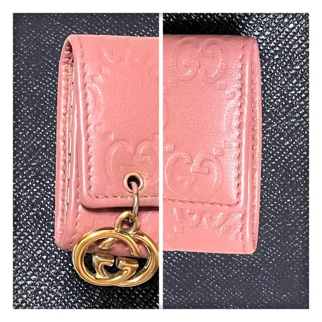 Gucci(グッチ)の【ゆみ様専用】美品 廃盤 グッチ 6連 キーケース GGシマ ピンクベージュ系 レディースのファッション小物(キーケース)の商品写真